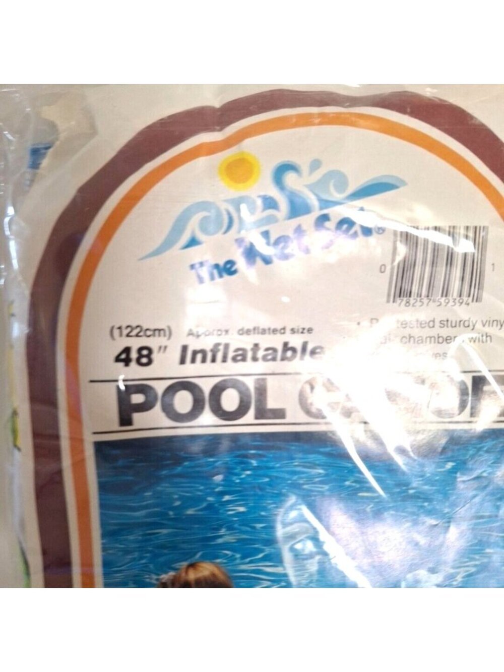 Wet Set Inflatable Vinyl Pool Canoe 48" 1985 Vintage 59394 Ride OnToys R Us - Picture 5 of 8